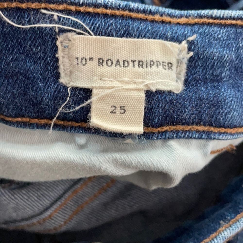 Madewell roadtripper jeans.